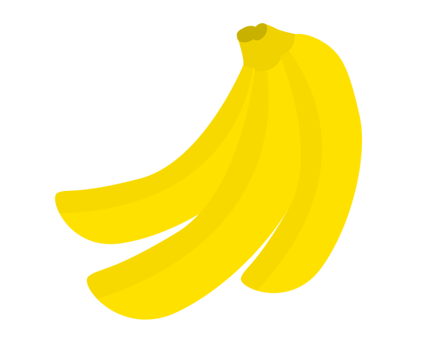 バナナのイラスト（フリー素材）