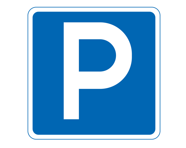道路標識（駐車可）のイラスト（フリー素材）