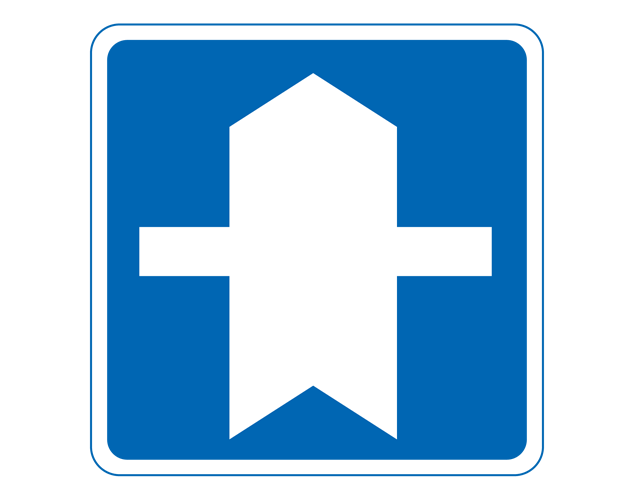 道路標識（優先道路）のイラスト（フリー素材）