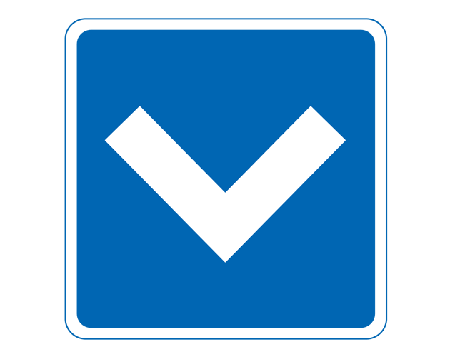 道路標識（安全地帯）のイラスト（フリー素材）