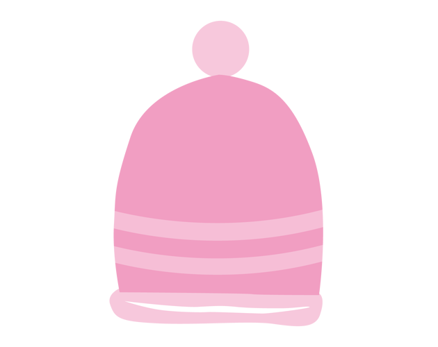 かわいい赤ちゃん用の帽子のイラスト（フリー素材）